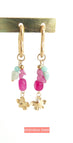 Heart Hoops Pink + Blue Mix (Stainless Steel)