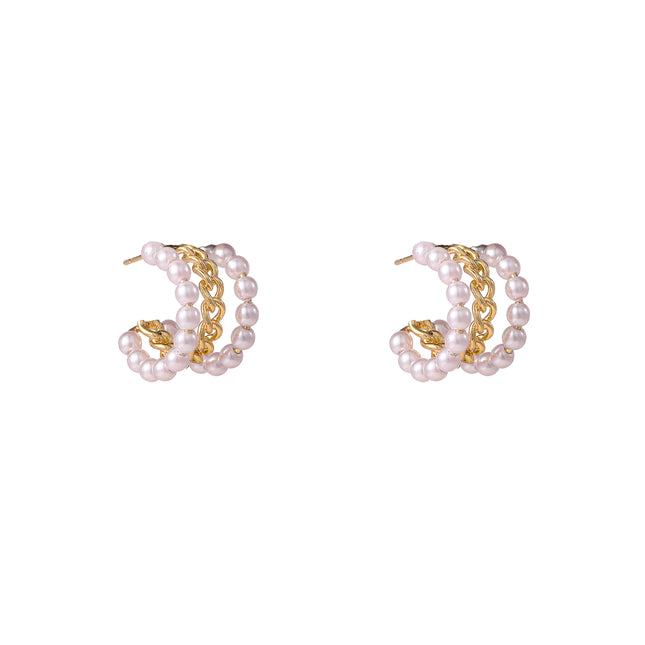 Day & Eve Pearly Hoops