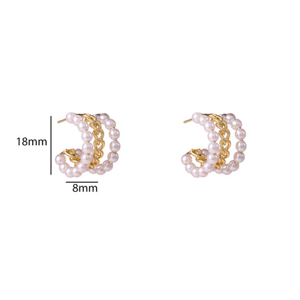Day & Eve Pearly Hoops