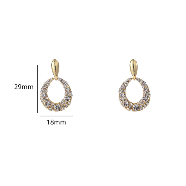 Day & Eve Oval Sparkle Dangle
