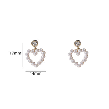 Day & Eve Small Pearly Hearts