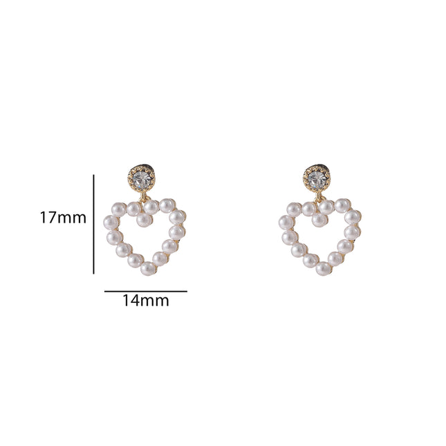 Day & Eve Small Pearly Hearts