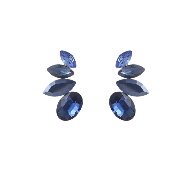 Day & Eve Half Flower Stone Studs