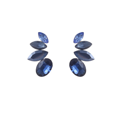 Day & Eve Half Flower Stone Studs