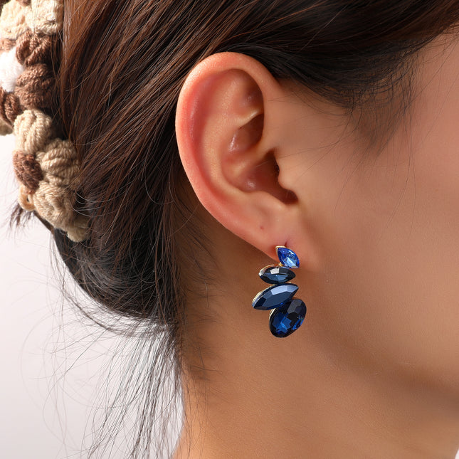Day & Eve Half Flower Stone Studs