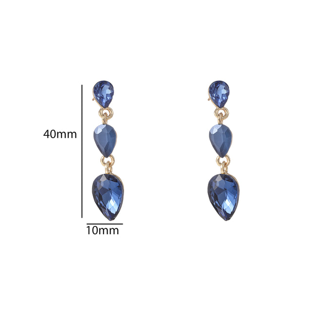 Day & Eve 3 Stone Dangles