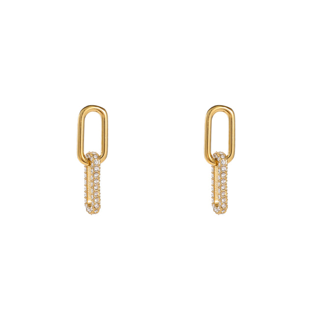 Day & Eve Oval Sparkle Dangle Crystal