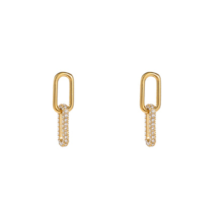 Day & Eve Oval Sparkle Dangle Crystal