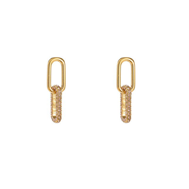 Day & Eve Oval Sparkle Dangle Crystal