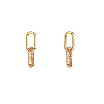 Day & Eve Oval Sparkle Dangle Crystal