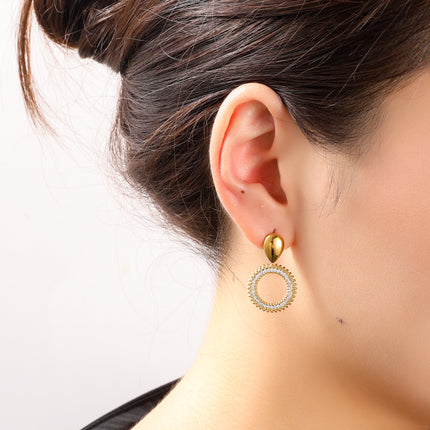 Day & Eve Shiny Round Dangles