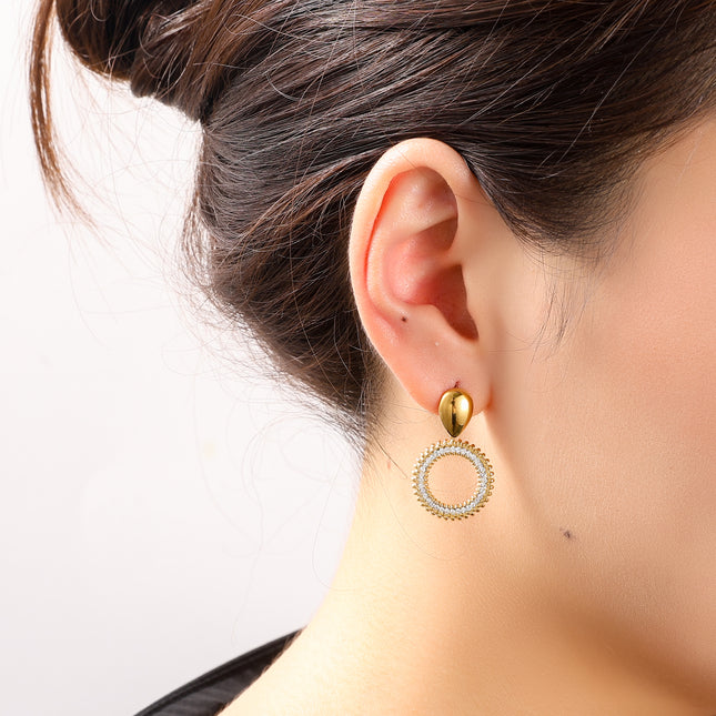 Day & Eve Shiny Round Dangles
