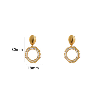 Day & Eve Shiny Round Dangles