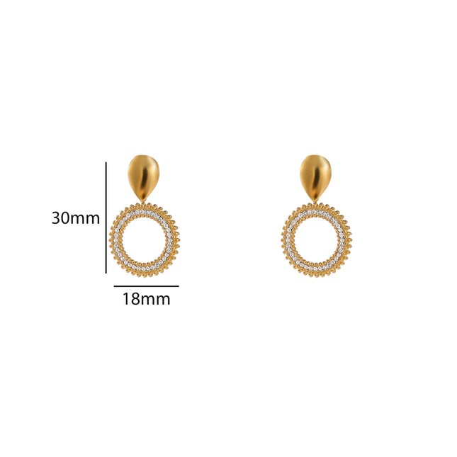 Day & Eve Shiny Round Dangles