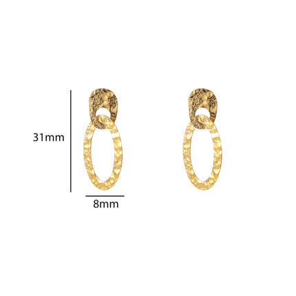 Day & Eve Wavy Flat Round in Round Dangles