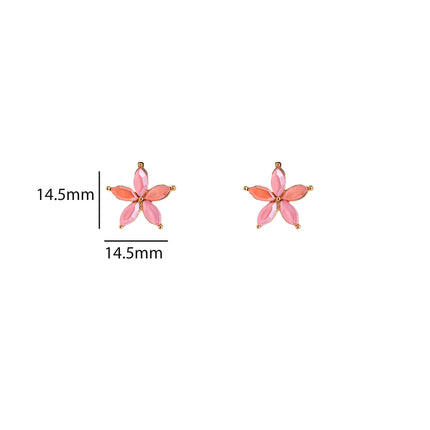 Day & Eve Small Flower Stud