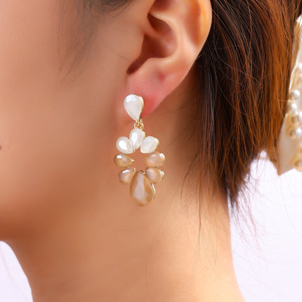 Day & Eve Round Stones Dangle