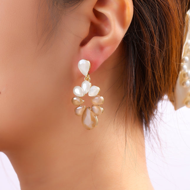 Day & Eve Round Stones Dangle