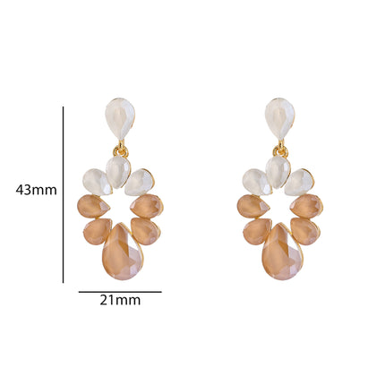 Day & Eve Round Stones Dangle