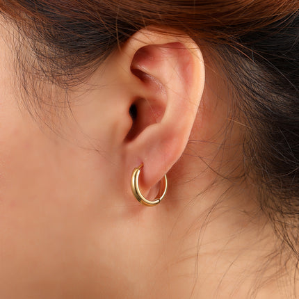 Day & Eve Essential Hoop 3x12 MM Goud (Stainless Steel)