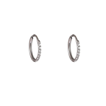 Day & Eve Small Sparkly Hoop 1.6 x 8 Mm