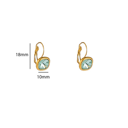 Day & Eve Small Square Stone Earring
