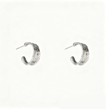 Day & Eve by Go Dutch Label Bold Hoop Sølv (rustfrit stål)