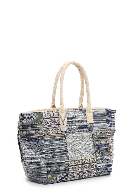 Emily & Noah Schoudertas Lapjestas Janneke Blue