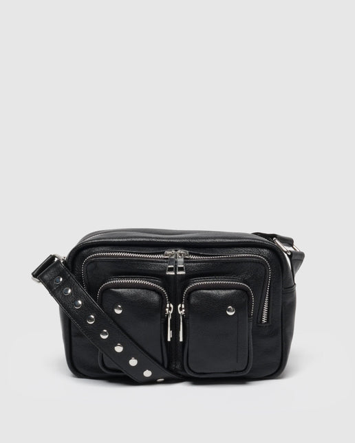 Núnoo Ellie Air borsa a spalla in pelle Nero