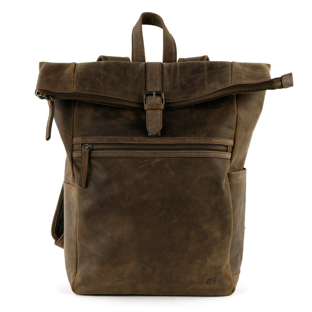 Mochila Rolltop Rick HD40007 Bear Design Castanho-escuro