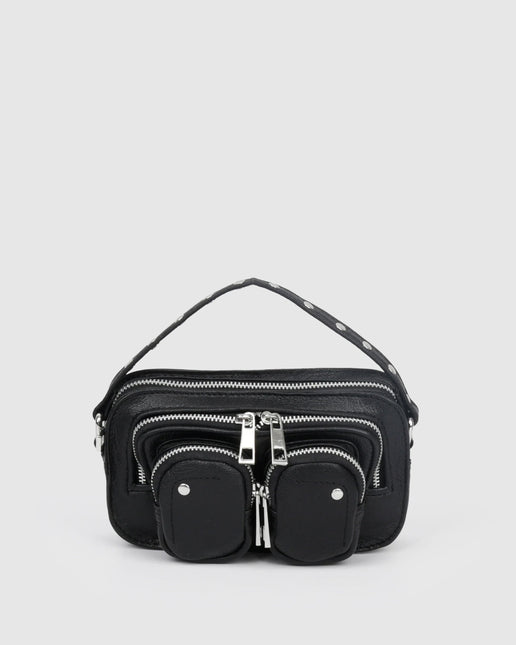 Sac bandoulière en cuir Núnoo Helena Air Noir