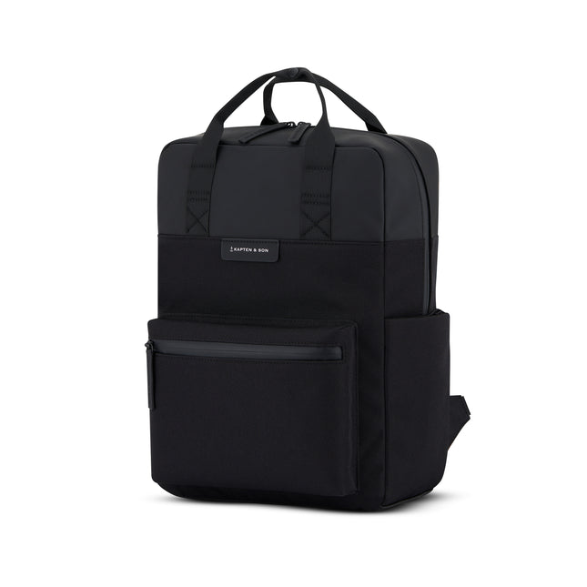 Kapten & Son Rugzak Bergen Pro All Black 15 Inch