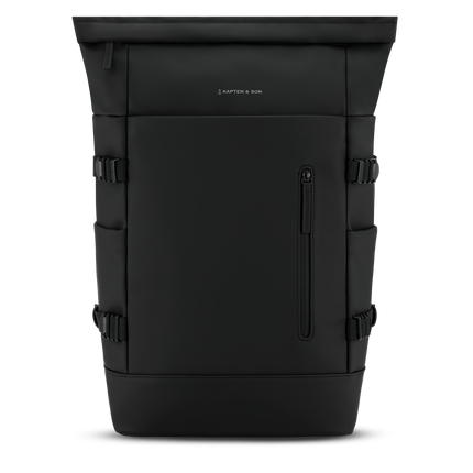 Kapten & Son Rugzak Helsinki Pro All Black 15.6 Inch