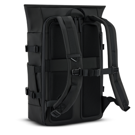 Kapten & Son Rugzak Helsinki Pro All Black 15.6 Inch