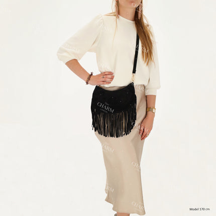 Charm London Elisa Hobo Fringe Bag