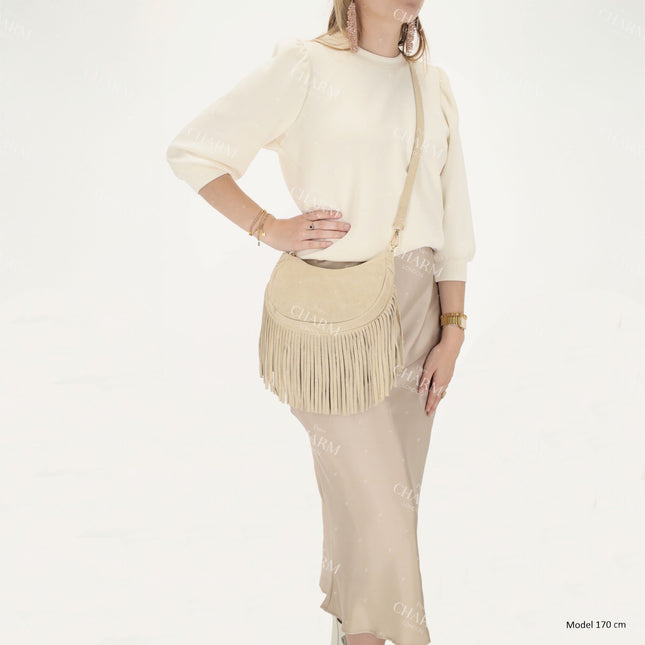Charm London Elisa Hobo Fringe Bag