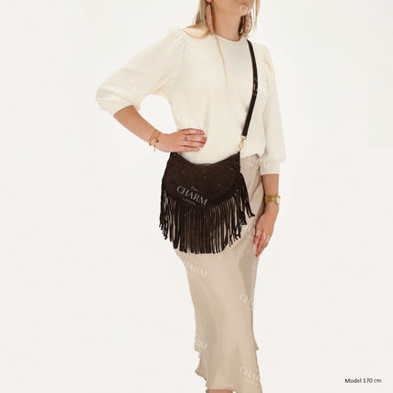 Charm London Elisa Hobo Fringe Bag