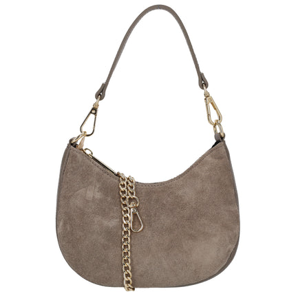 Charm London Vittoria Mini axelremsväska Mörk taupe