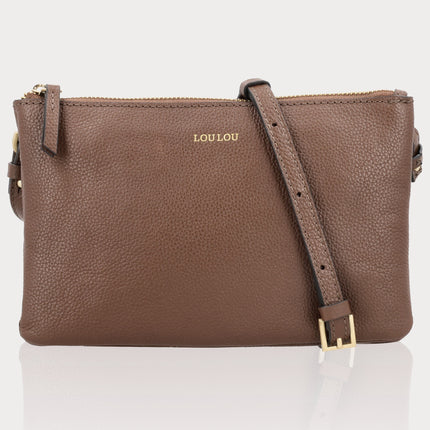 LouLou Essentiels Sac bandoulière Camille Milk Chocolat Gold