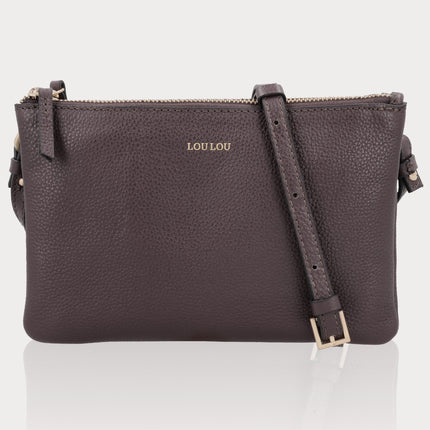 LouLou Essentiels Crossbody Camille Merlot Gold