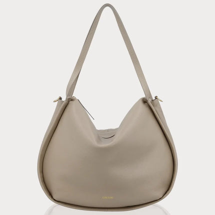 LouLou Essentiels axelväska Lou Large G Soft Sepia