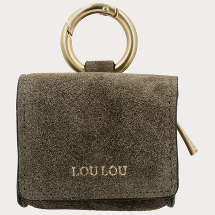 LouLou Essentiels Mini Mini Bag liten väska med klämma Mocka salviaguld
