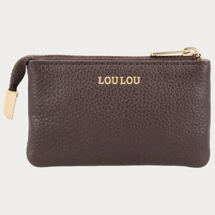 LouLou Essentiels Petite Camille pouzdro na karty Essentials Merlot Gold