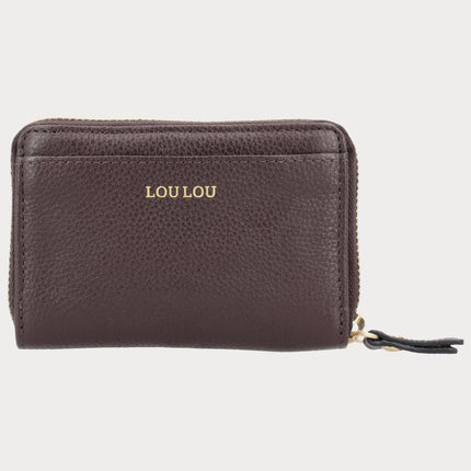 LouLou Essentiels Peněženka Petite Emilie RFID Merlot Zlatá