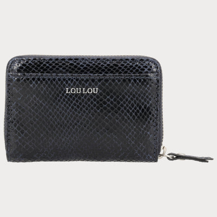 LouLou Essentiels Peněženka Petite Emilie RFID Python Blue Orient Silver
