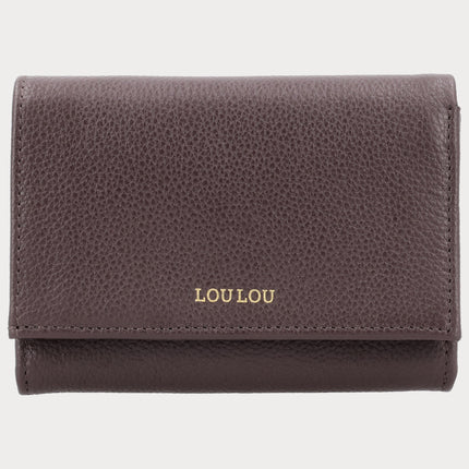 Portafoglio LouLou Essentiels Petite Fleur Merlot Oro