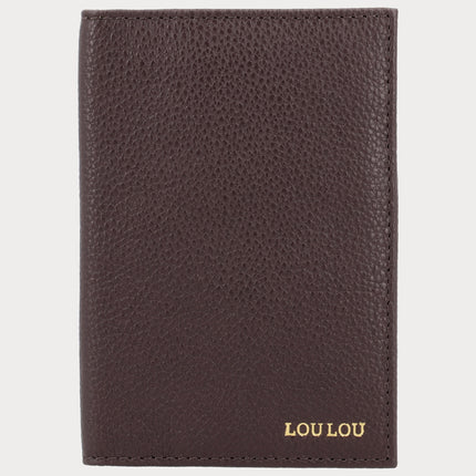 LouLou Essentiels Petite Valise Capa para Passaporte Merlot Dourado