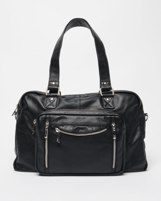 Núnoo Mille Air Borsa a Spalla in Pelle Nero