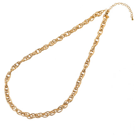 Day & Eve Link In Link Necklace Goud (Stainless Steel)
