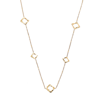 Day & Eve Flat Oval Link Necklace Goud (Stainless Steel)